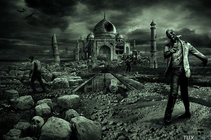 Taj Mahal attaque zombies