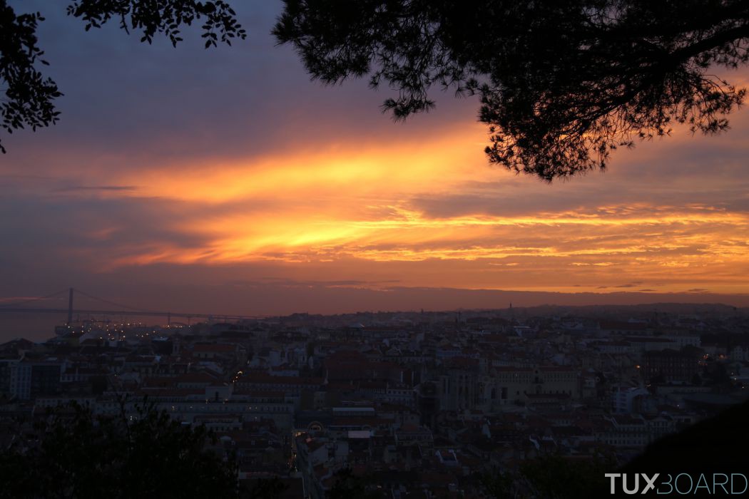 coucher de soleil Lisbonne