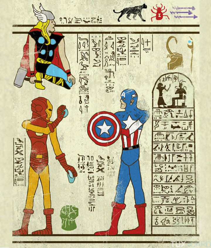 hieroglyphes Avengers
