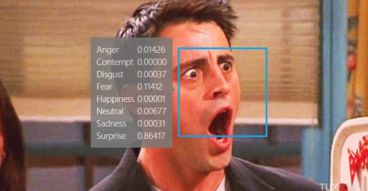 Surprise detection emotion Microsoft