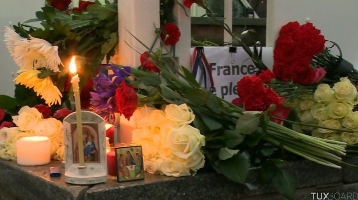 hommage attentas paris ambassade france moscou