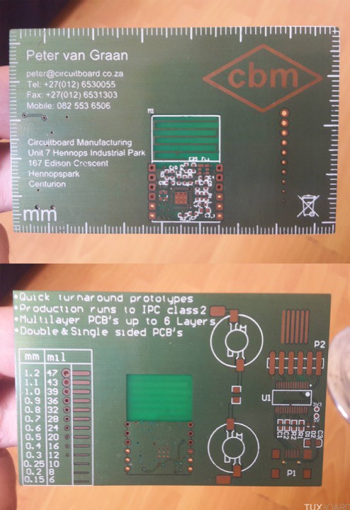 carte de visite micro circuit