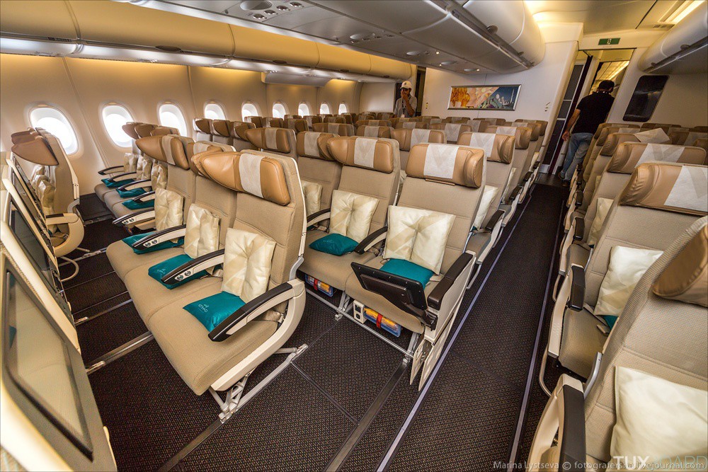 photo a380 etihad airlines classe eco