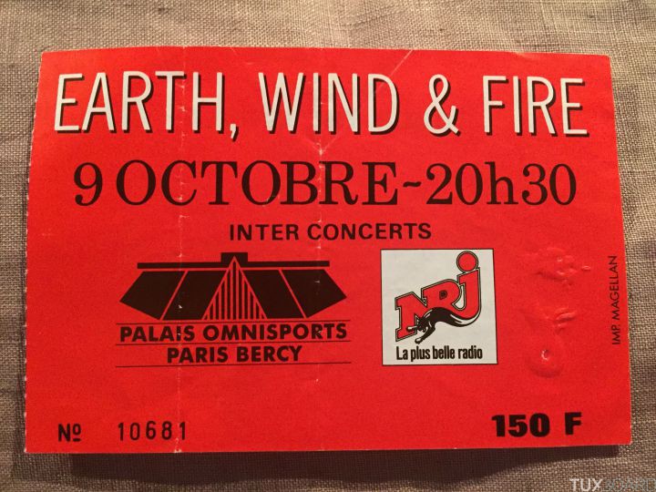 place concert Erath Wind and Fire