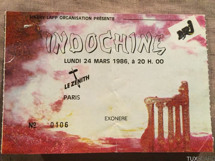 place concert Indochine 1986