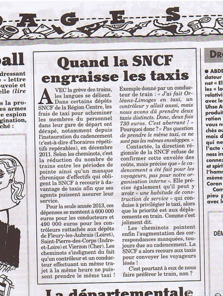 SNCF engraisse taxis