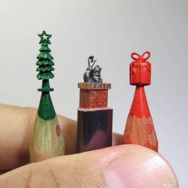 sculptures sur crayon Chien Chu Lee (8)