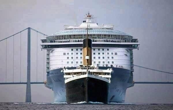 titanic vs paquebot de maintenant