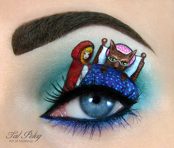 maquillage oeil petit chaperon rouge