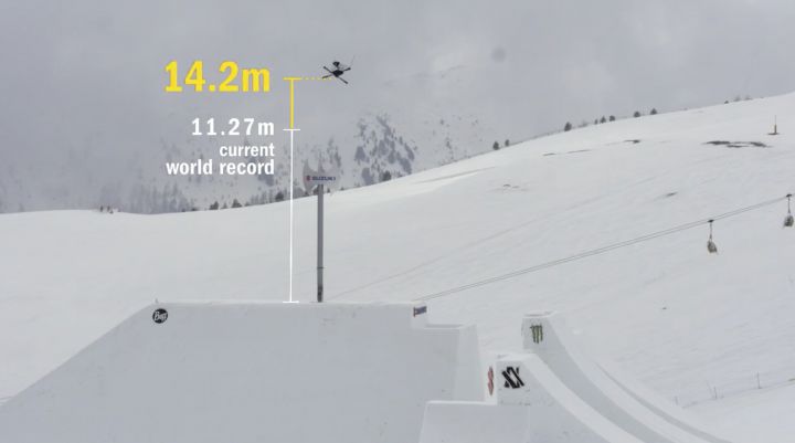 record du monde saut skis david wise