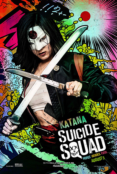 Katana suicide squad poster