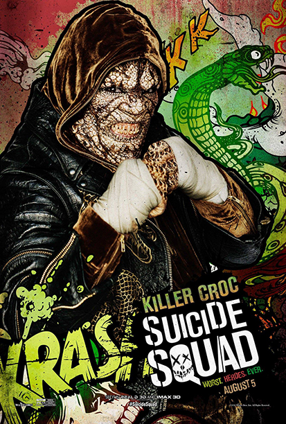 Killer Croc suicide squad poster