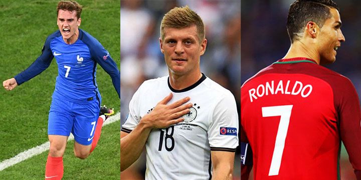 équipe type Euro 2016, Griezmann, Kroos, Cristiano Ronaldo