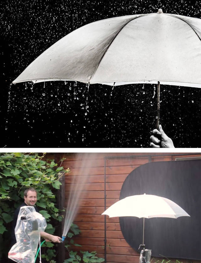 verite photographie parapluie et pluie