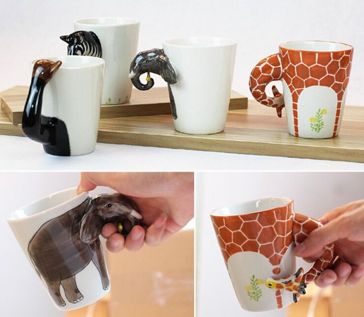 mug-3d-animaux-peint-a-la-main