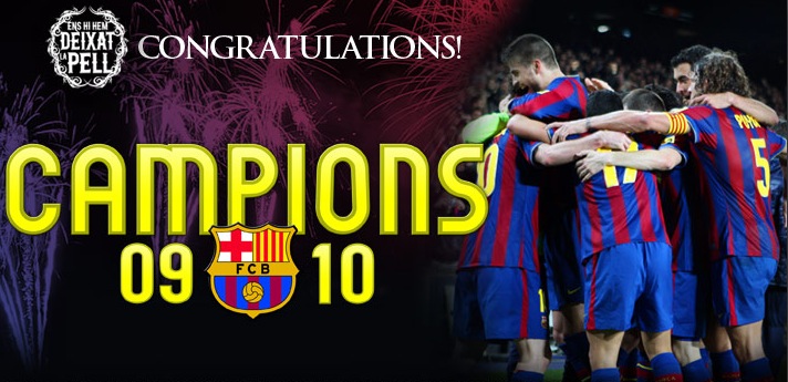 FC Barcelone Champion 2010