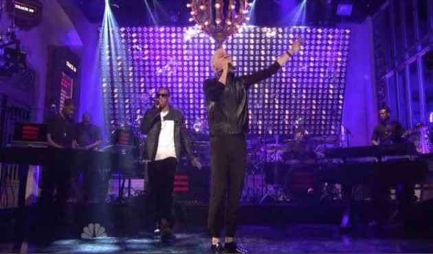 Jay-Z et Mr Hudson Saturday Night Live