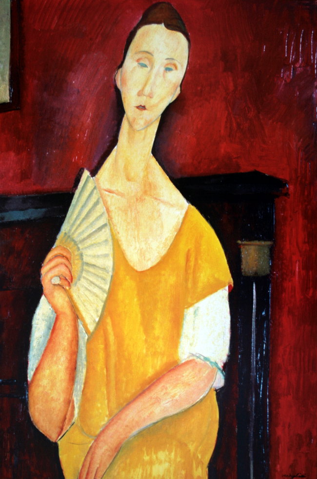 Modigliani la femme à l'éventail