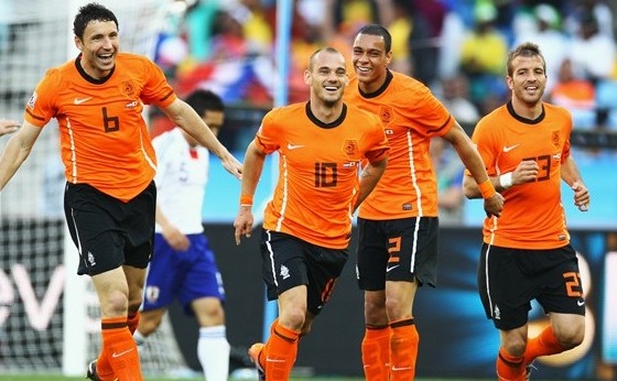 But de Wesley Sneijder contre le Japon Coupe du Monde 2010