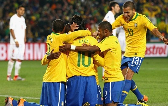 Le Brésil écrase le Chili 3-0 Coupe du Monde 2010