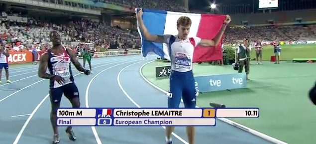 Christophe Lemaitre Champion Europe 2010