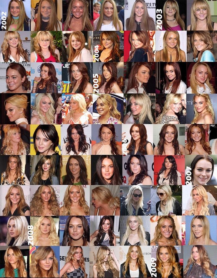 Coupes de cheveux Lindsay Lohan