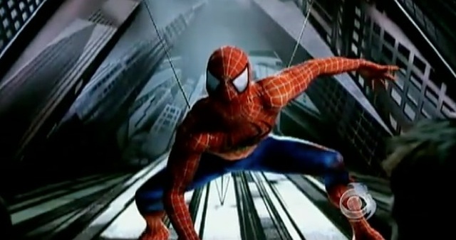Video chute Spiderman Broadway