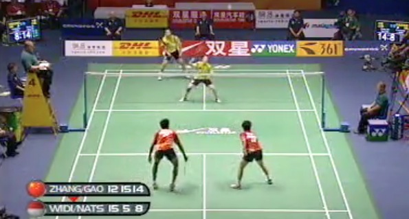 Video Badminton plus beau point