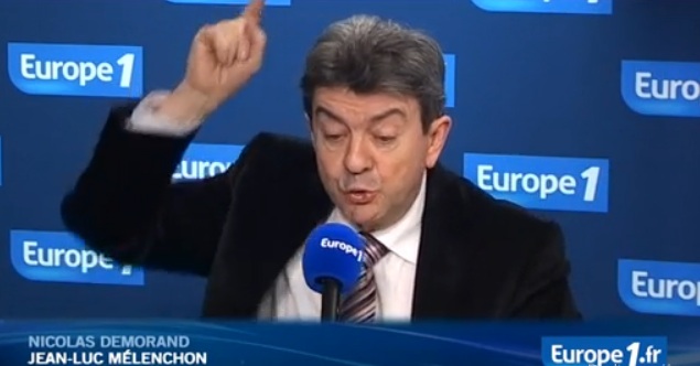 Video Jean Luc Melenchon Nicolas Demorand Clash Europe 1