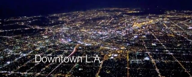 Video Vol de nuit au dessus de Los Angeles