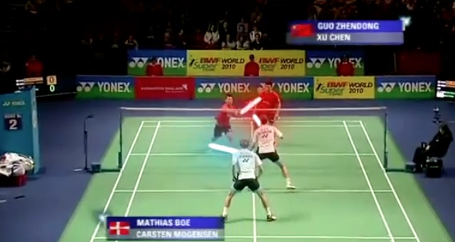 Video Jedi Badminton