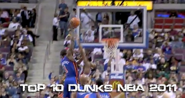 Video Top 10 plus beaux Dunks NBA 2011