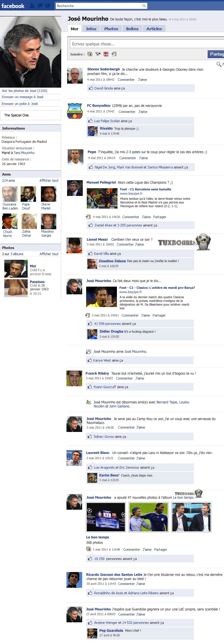 facebook jose mourinho