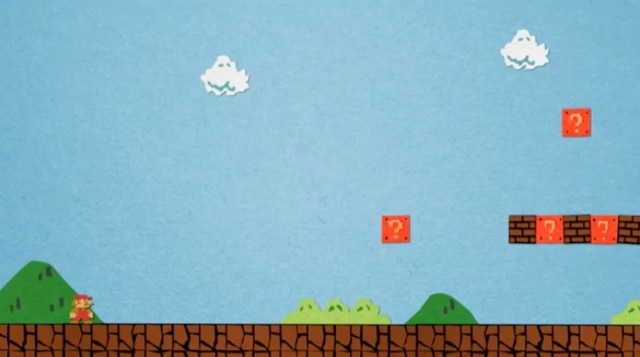 Video Mario en papier Stop Motion