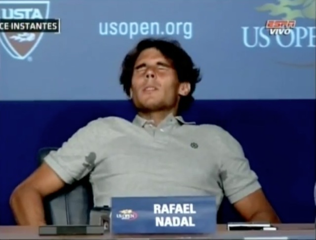 Video Rafa Nadal crampes Conference presse