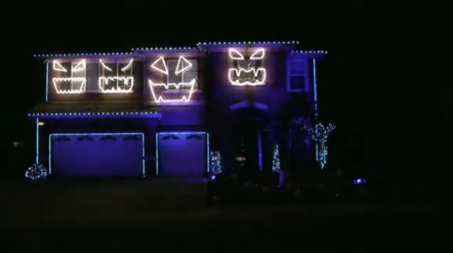 Video neons maison Halloween 2011