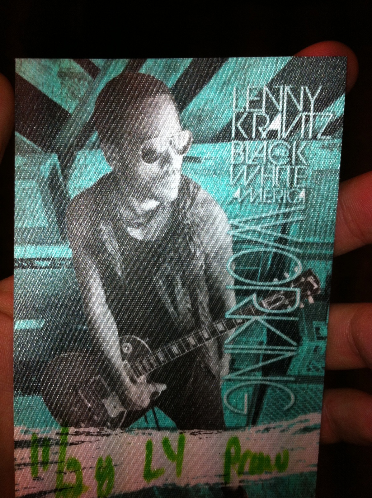 Backstage Lenny Kravitz