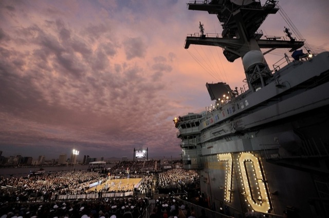 USS Carl Vinson North Carolina Tar Heels Michigan State Spartans