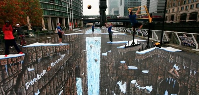 Video Record Guinness Street Painting 3D