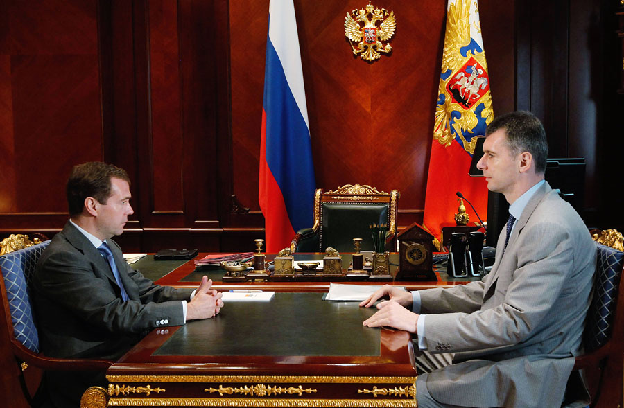 Dmitry Medvedev, Mikhail Prokhorov