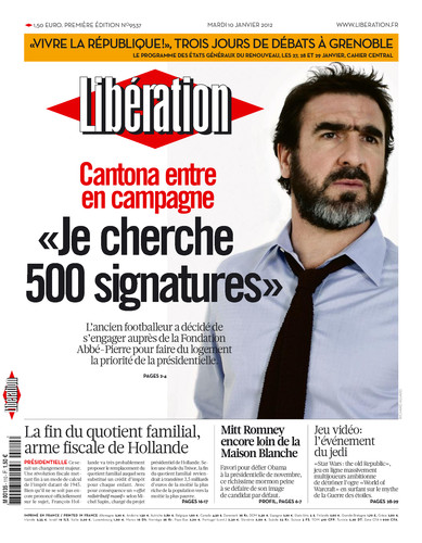 Eric Cantona President Republique 2012