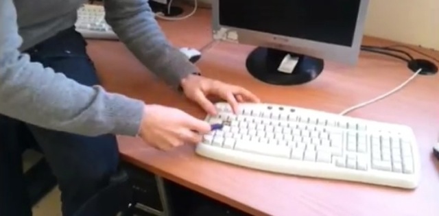 Video nettoyer touches clavier