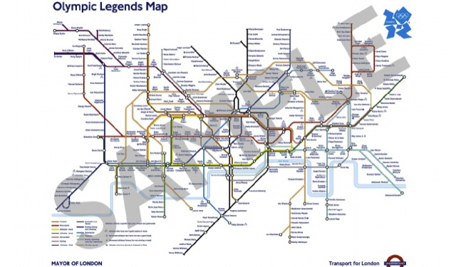 Olympic Legends Map
