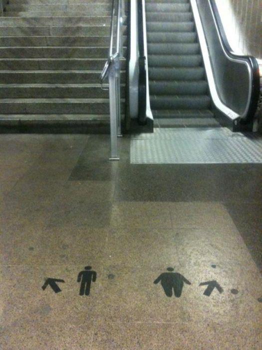 escalators vs escaliers
