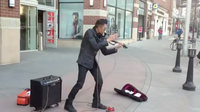 Video violoniste dans la rue
