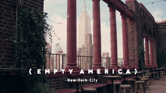 New York vide personnes dans les rues desert empty americ video