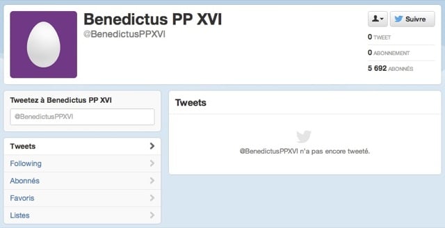 Twitter Benedictus PP XVI