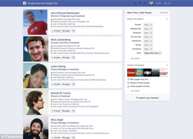 facebook search open graph