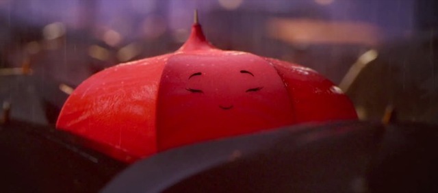 video Le Parapluie Bleu Disney Pixar fille rouge