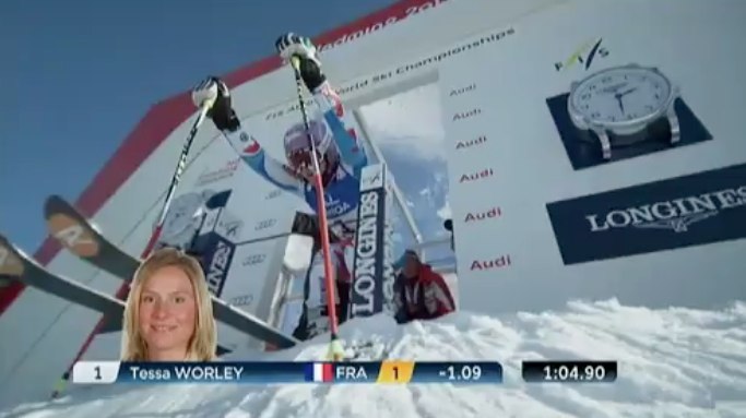 video Tessa Worley championne du monde de slalom geant